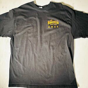 Knott's Scary Farm 2011 T-shirt Knotts Berry Farm Tee 2XL Black XXL 39th Annual